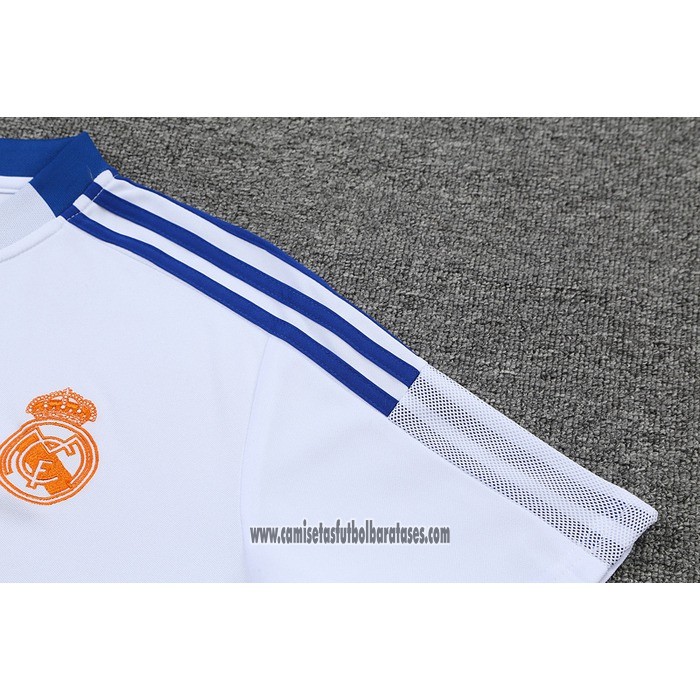 Camiseta Polo del Real Madrid 2022 2023 Blanco y Azul